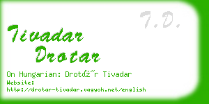 tivadar drotar business card